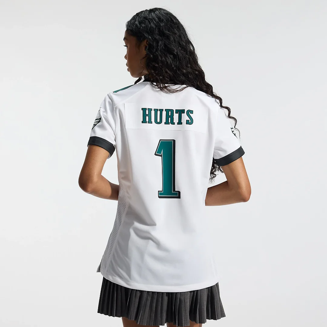 Zennovawear Jalen Hurts Philadelphia Eagles Women's Game Jersey - White
