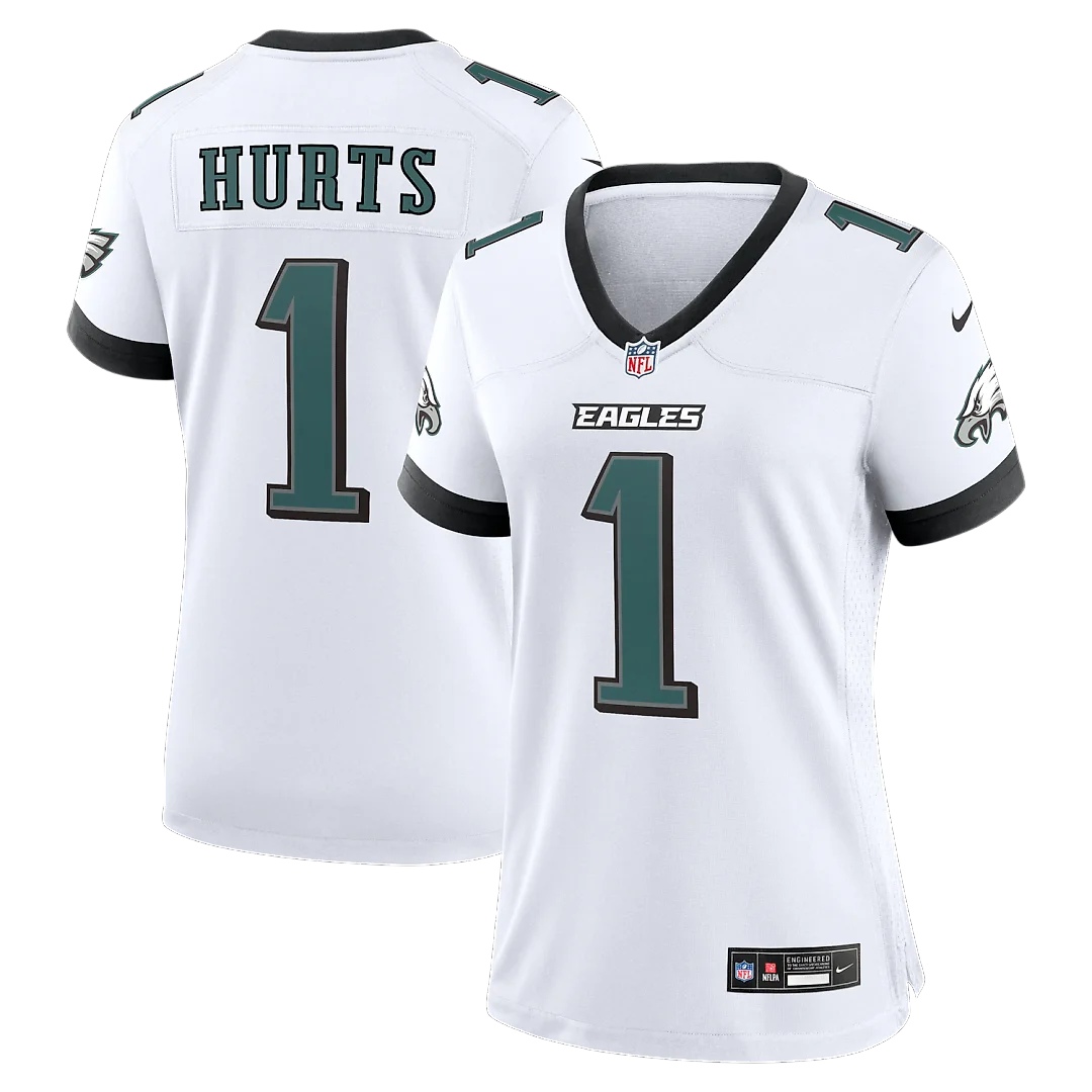 Zennovawear Jalen Hurts Philadelphia Eagles Women's Game Jersey - White