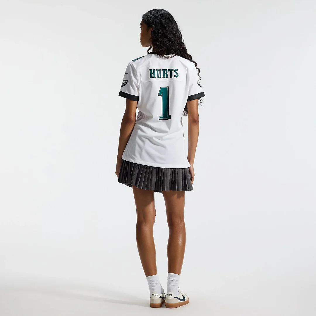 Zennovawear Jalen Hurts Philadelphia Eagles Women's Game Jersey - White