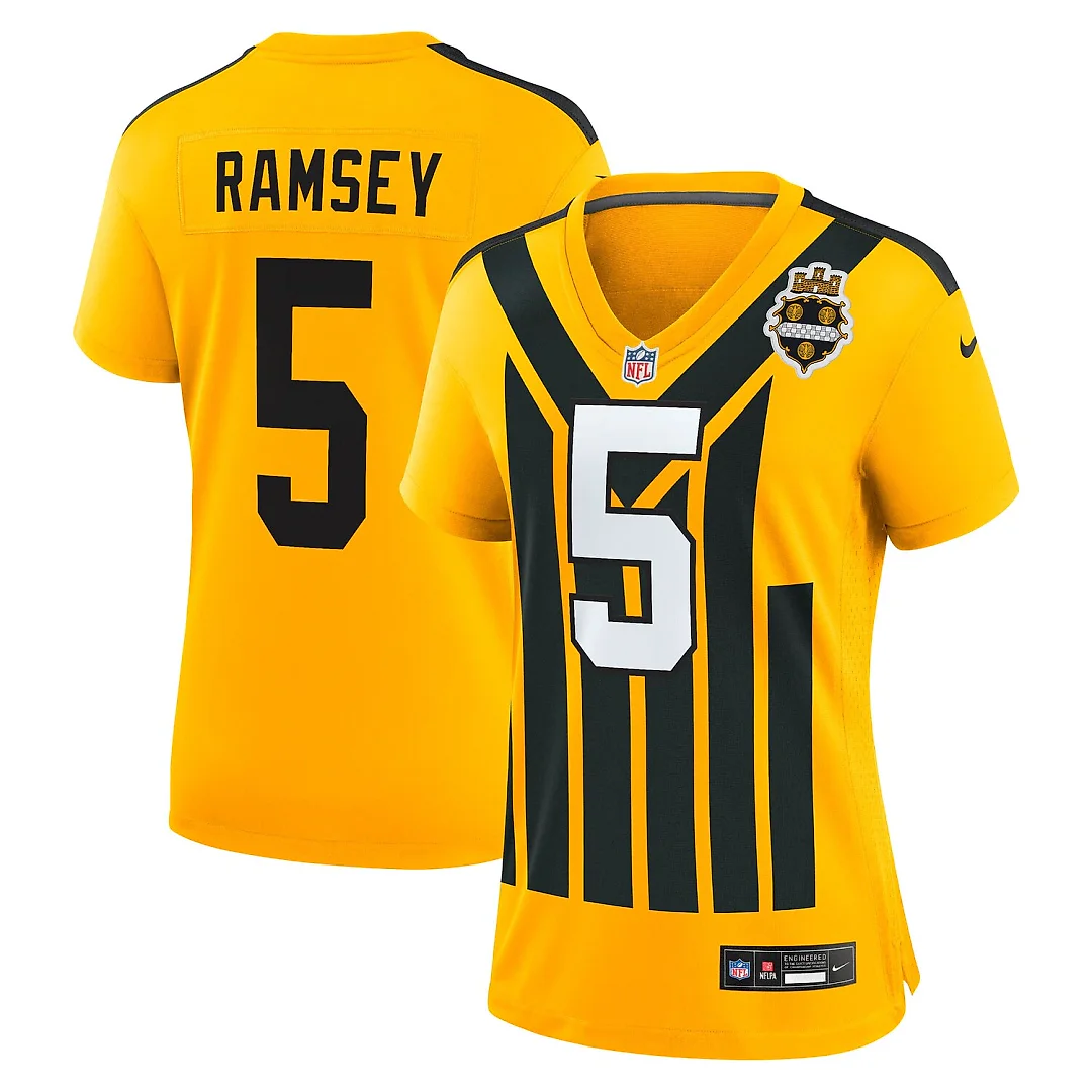 Zennovawear Jalen Ramsey Pittsburgh Steelers Women's Alternate 1933 Throwback Game Jersey - Gold