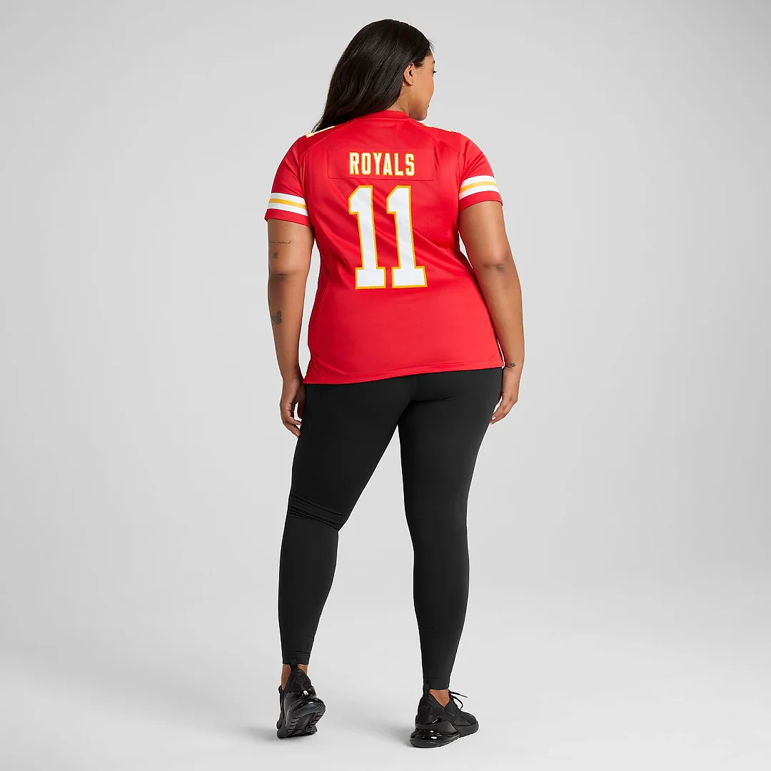 Zennovawear Jalen Royals Kansas City Chiefs Women's Team Game Jersey - Red