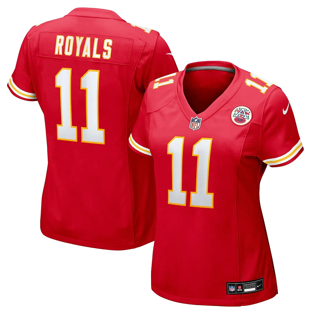 Zennovawear Jalen Royals Kansas City Chiefs Women's Team Game Jersey - Red