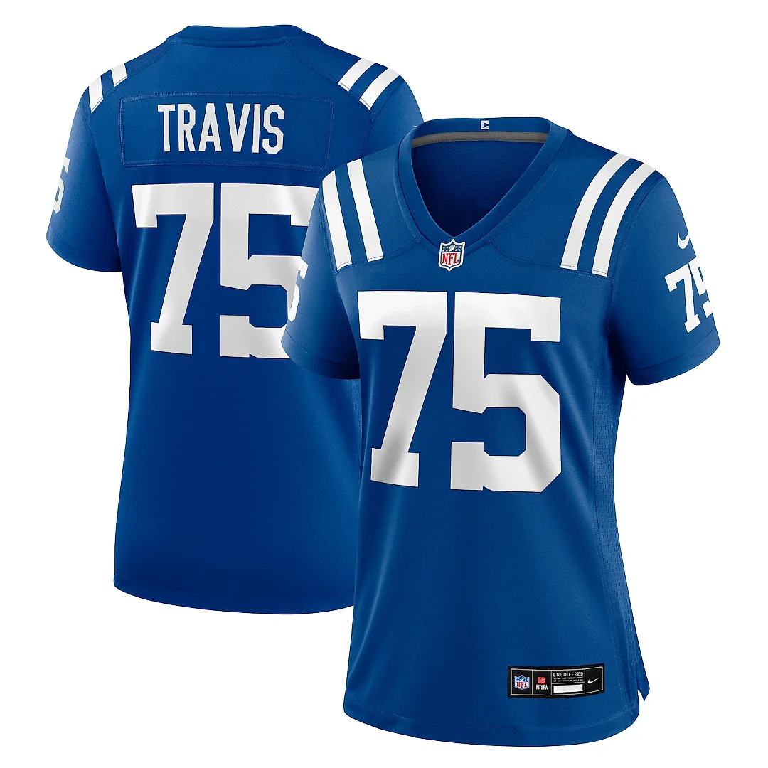 Zennovawear Jalen Travis Indianapolis Colts Women's Team Game Jersey - Royal