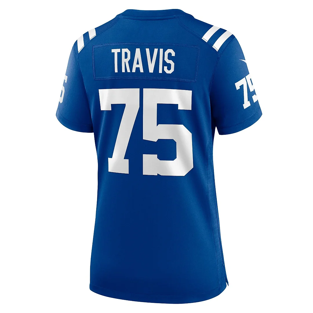 Zennovawear Jalen Travis Indianapolis Colts Women's Team Game Jersey - Royal
