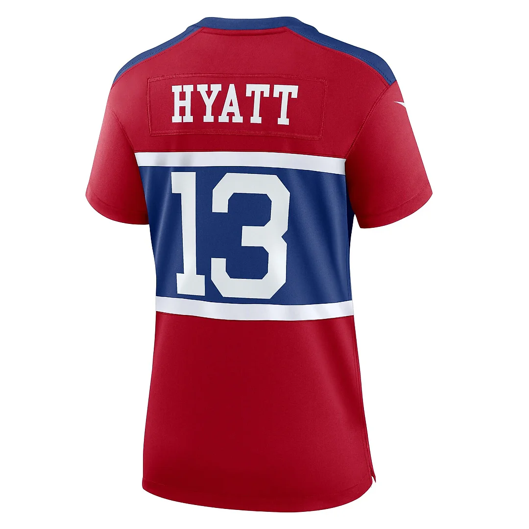 Zennovawear Jalin Hyatt New York Giants Women's Alternate Player Game Jersey - Century Red
