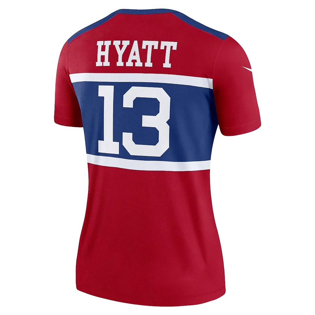 Zennovawear Jalin Hyatt New York Giants Women's Alternate Legend Player Performance Top - Red
