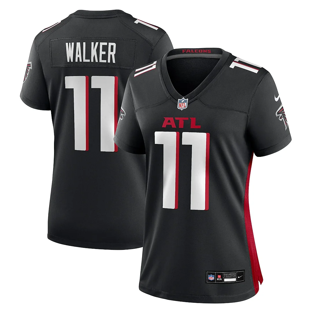 Zennovawear Jalon Walker Atlanta Falcons Women's Team Game Jersey - Black