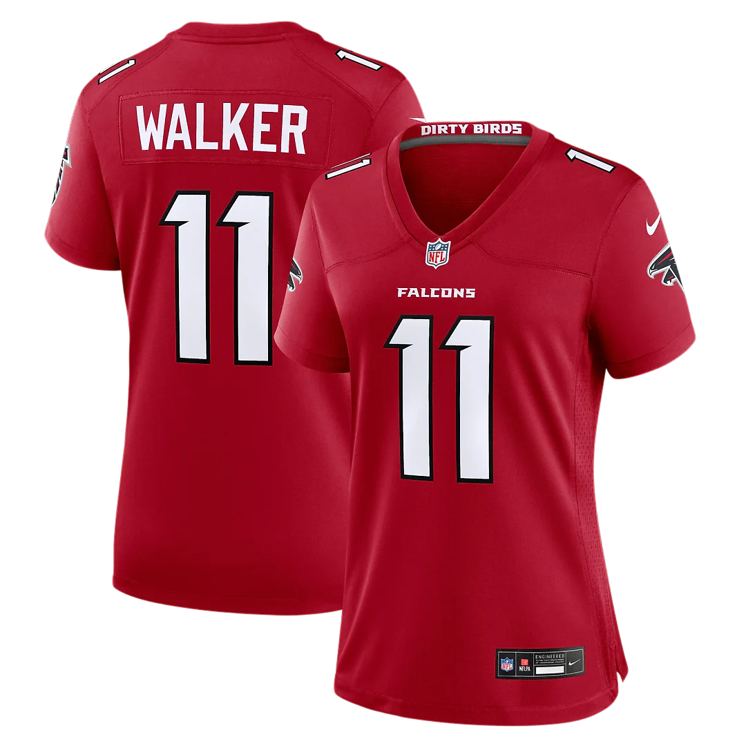 Zennovawear Jalon Walker Atlanta Falcons Women's Game Jersey - Red