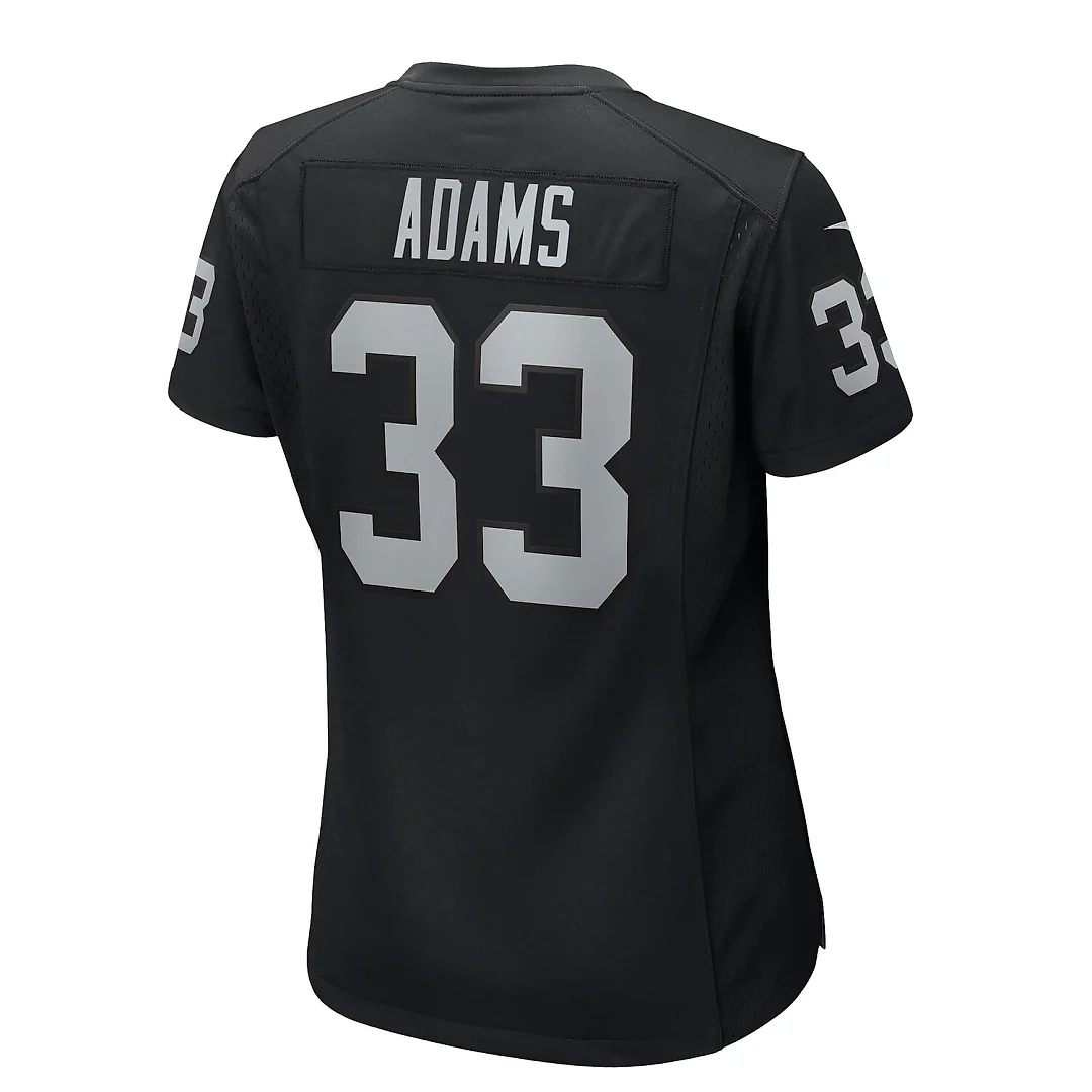 Zennovawear Jamal Adams Las Vegas Raiders Women's Team Game Jersey - Black