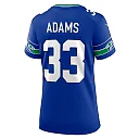 Zennovawear Jamal Adams Seattle Seahawks Women's Throwback Player Game Jersey - Royal