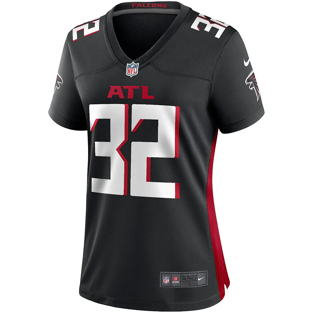Zennovawear Jamal Anderson Atlanta Falcons Women's Game Retired Player Jersey - Black