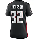 Zennovawear Jamal Anderson Atlanta Falcons Women's Game Retired Player Jersey - Black