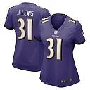 Zennovawear Jamal Lewis Baltimore Ravens Women's Game Retired Player Jersey - Purple