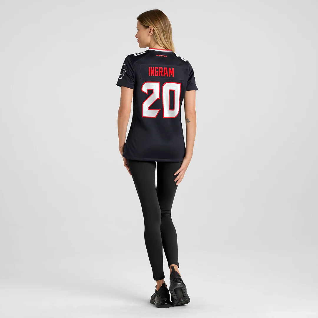 Zennovawear Ja'Marcus Ingram Houston Texans Women's Team Game Jersey - Navy