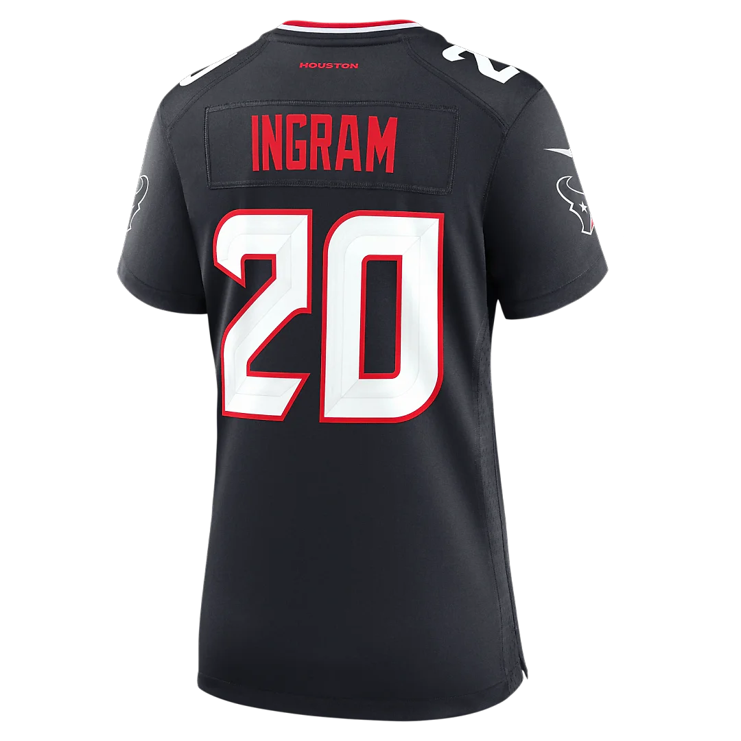 Zennovawear Ja'Marcus Ingram Houston Texans Women's Team Game Jersey - Navy