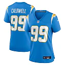 Zennovawear Jamaree Caldwell Los Angeles Chargers Women's Team Game Jersey - Powder Blue