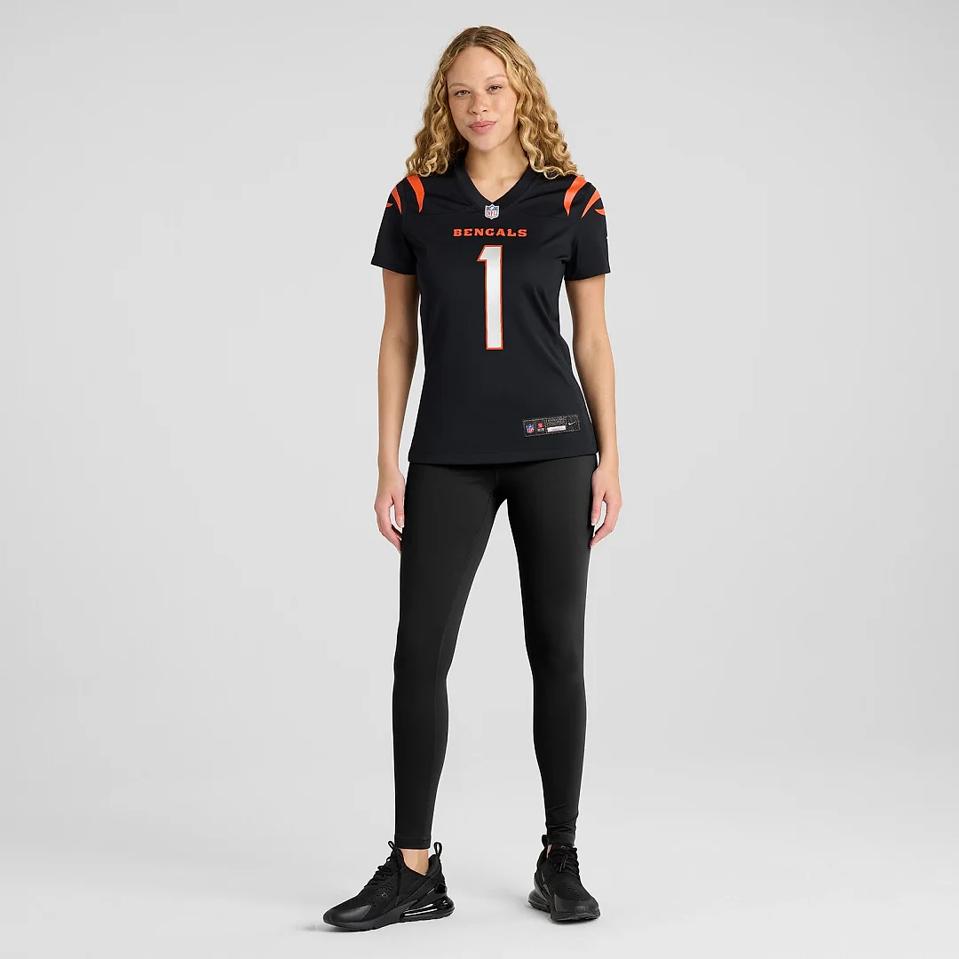 Zennovawear Ja'Marr Chase Cincinnati Bengals Women's Game Jersey - Black