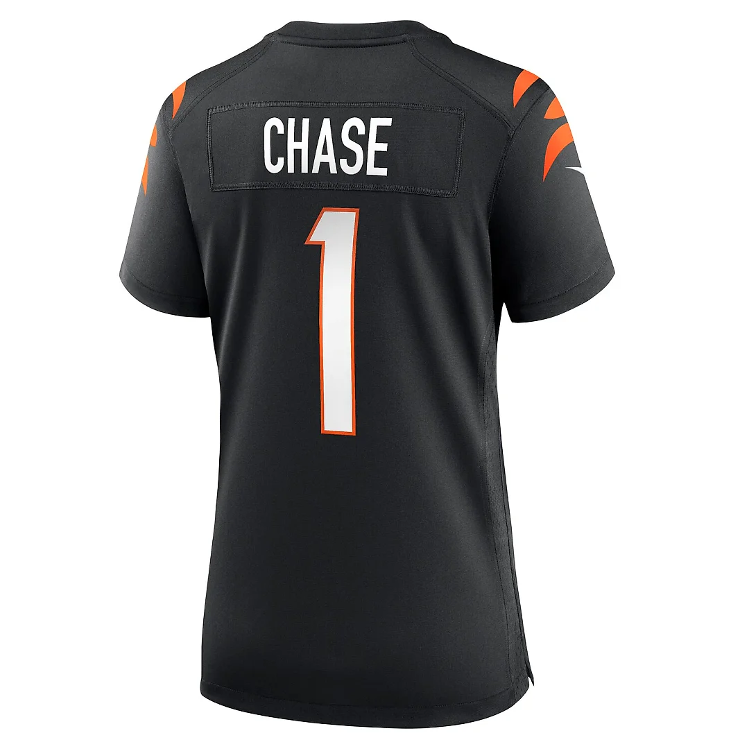 Zennovawear Ja'Marr Chase Cincinnati Bengals Women's Game Jersey - Black