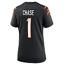 Zennovawear Ja'Marr Chase Cincinnati Bengals Women's Game Jersey - Black