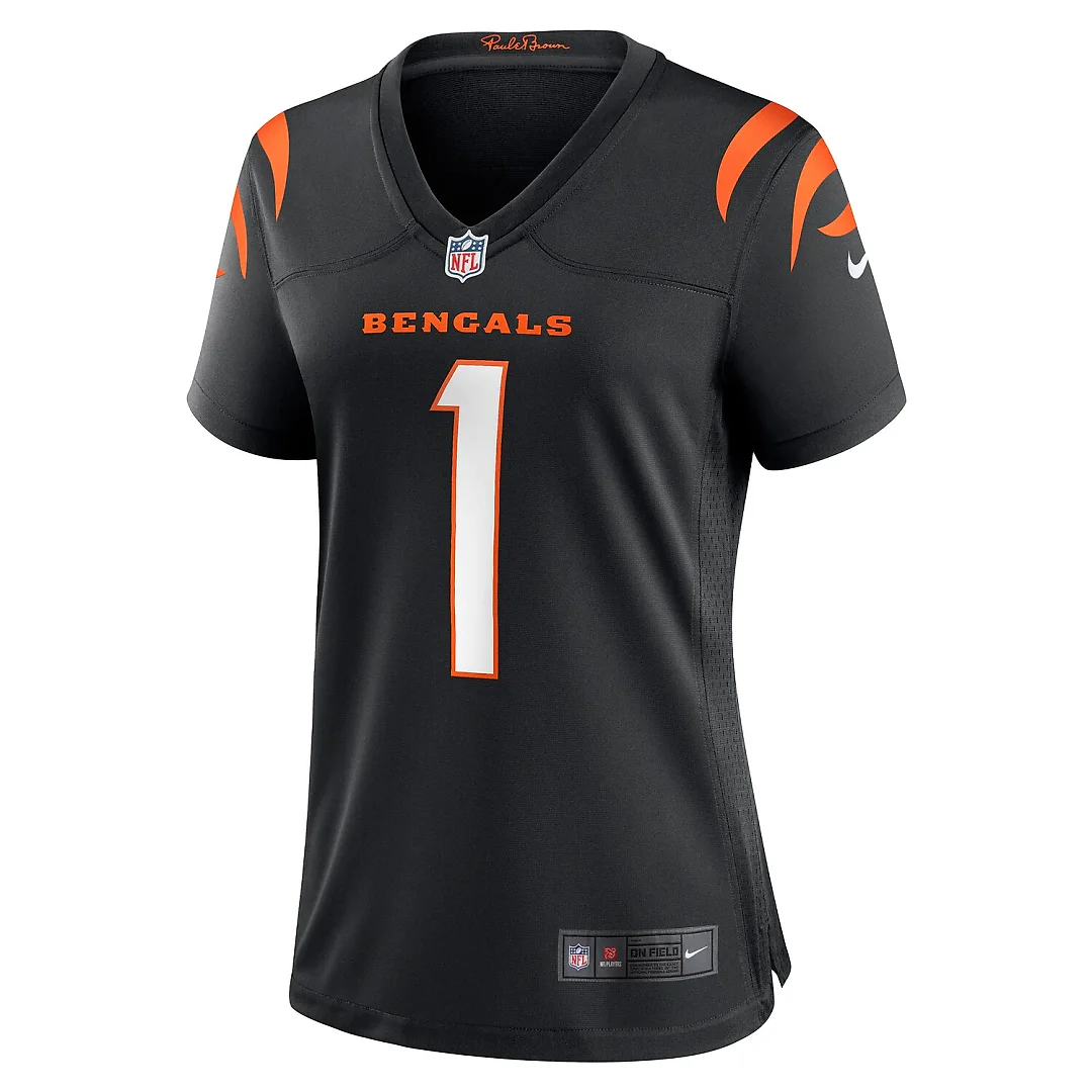 Zennovawear Ja'Marr Chase Cincinnati Bengals Women's Game Jersey - Black