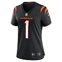 Zennovawear Ja'Marr Chase Cincinnati Bengals Women's Game Jersey - Black