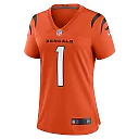 Zennovawear Ja'Marr Chase Cincinnati Bengals Women's Alternate Game Jersey - Orange