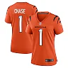 Zennovawear Ja'Marr Chase Cincinnati Bengals Women's Alternate Game Jersey - Orange