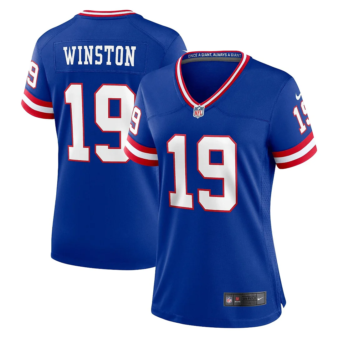Zennovawear Jameis Winston New York Giants Women's Game Jersey - Royal