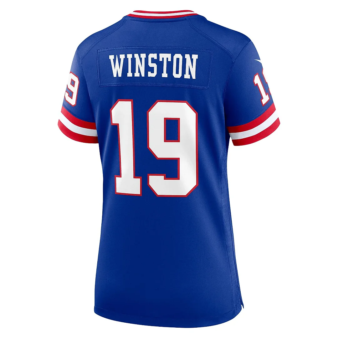 Zennovawear Jameis Winston New York Giants Women's Game Jersey - Royal