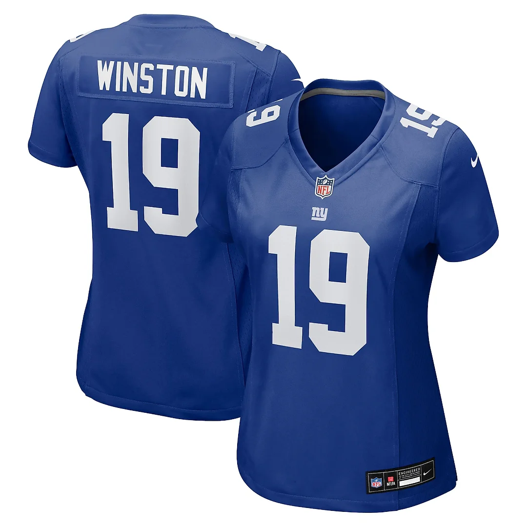 Zennovawear Jameis Winston New York Giants Women's Team Game Jersey - Royal