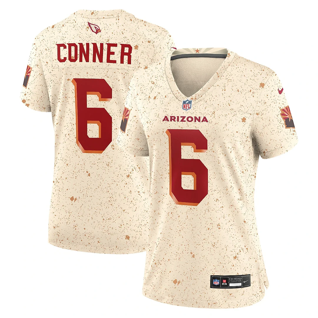 Zennovawear James Conner Arizona Cardinals Women's 2025 Rivalries Collection Game Jersey - Natural