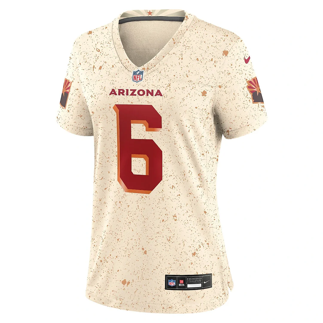 Zennovawear James Conner Arizona Cardinals Women's 2025 Rivalries Collection Game Jersey - Natural