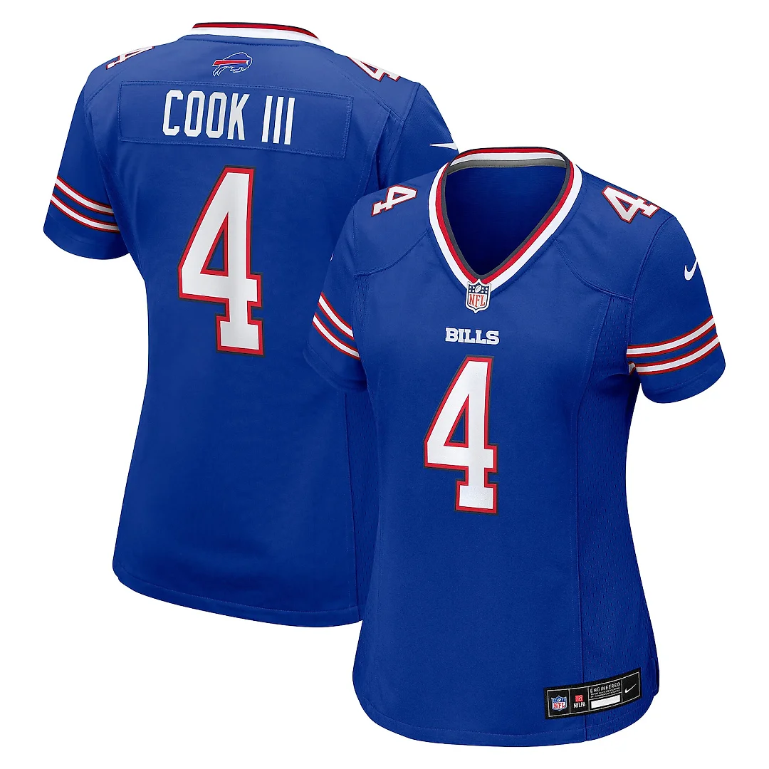 Zennovawear James Cook III Buffalo Bills Women's Team Game Jersey - Royal