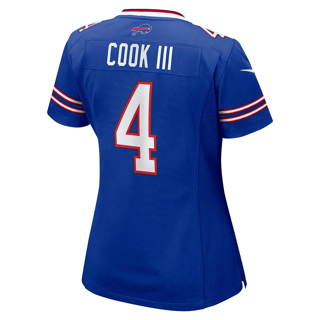 Zennovawear James Cook III Buffalo Bills Women's Team Game Jersey - Royal