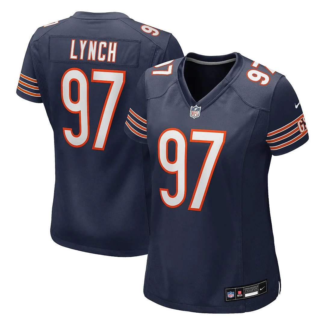 Zennovawear James Lynch Chicago Bears Women's Team Game Jersey - Navy