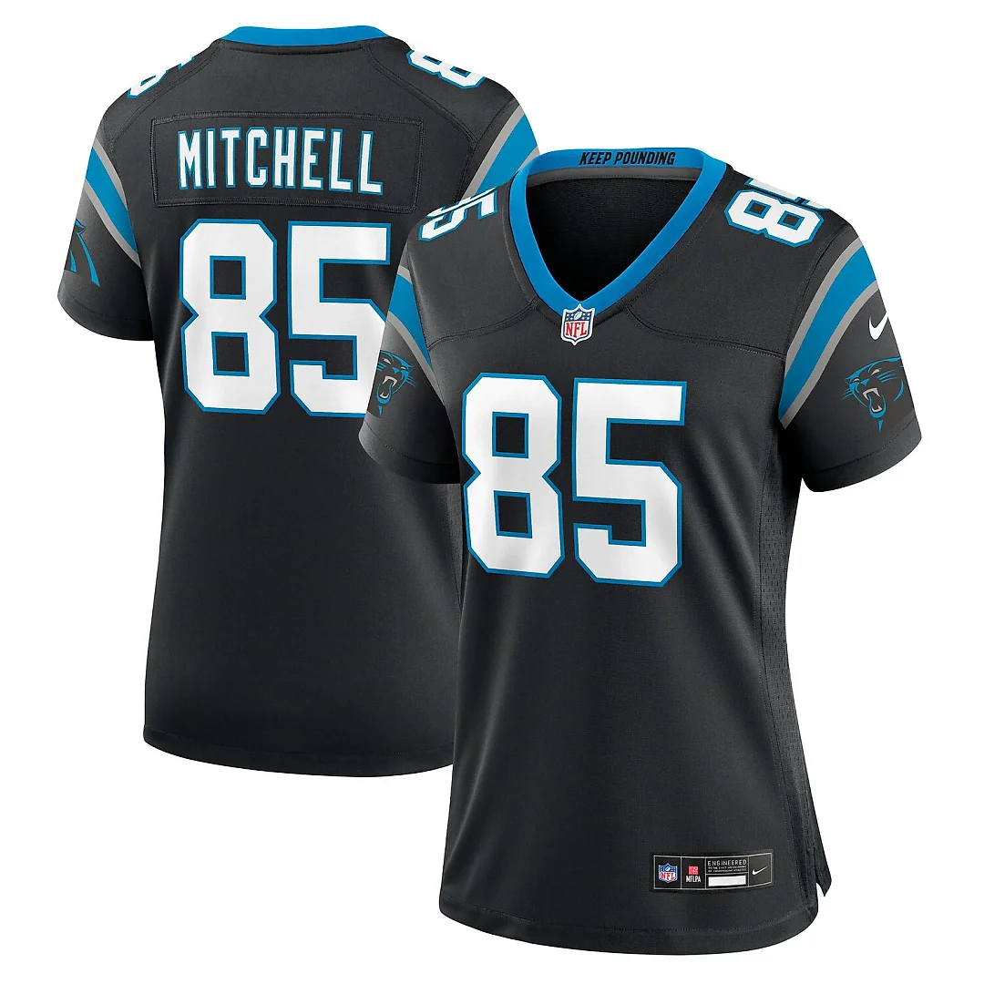 Zennovawear James Mitchell Carolina Panthers Women's Team Game Jersey - Black