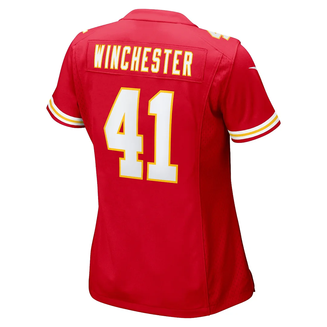 Zennovawear James Winchester Kansas City Chiefs Women's Game Jersey - Red