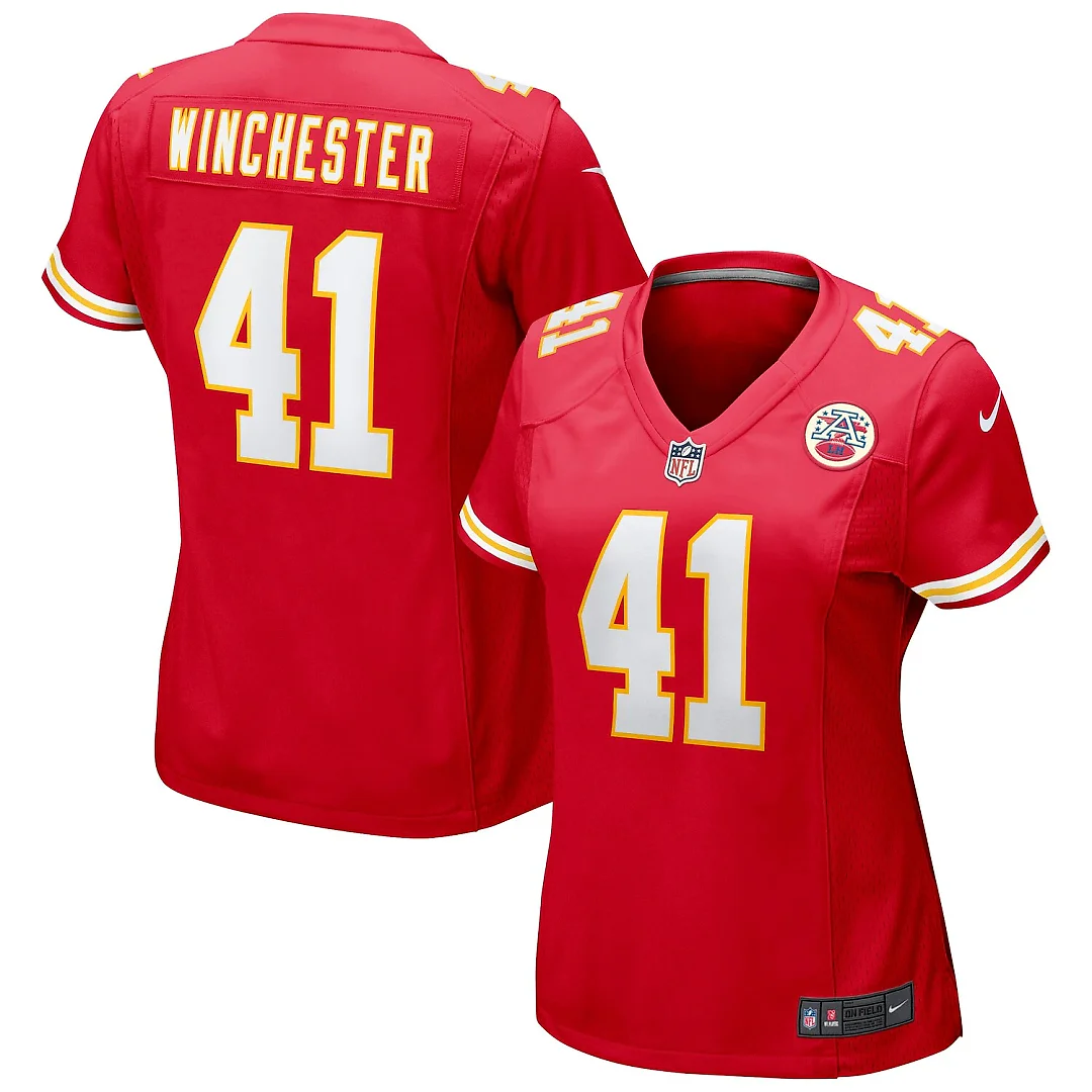 Zennovawear James Winchester Kansas City Chiefs Women's Game Jersey - Red