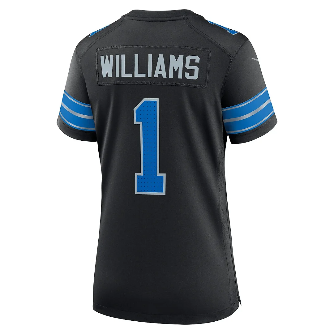 Zennovawear Jameson Williams Detroit Lions Women's 2nd Alternate Game Player Jersey - Black