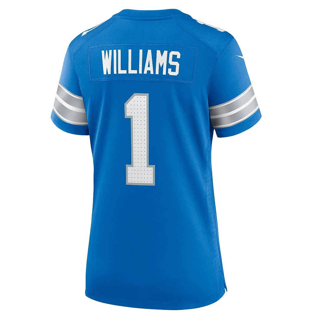 Zennovawear Jameson Williams Detroit Lions Women's Game Player Jersey - Blue