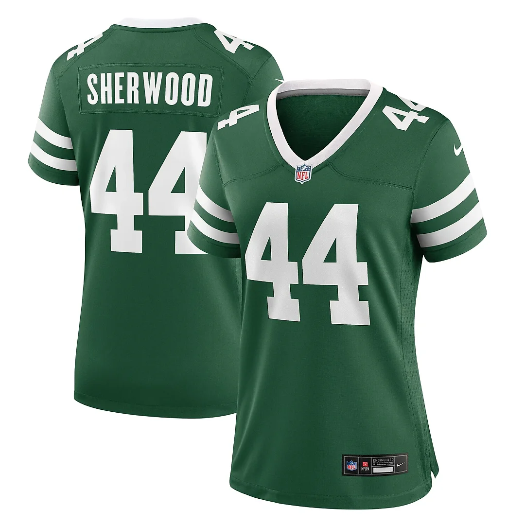 Zennovawear Jamien Sherwood New York Jets Women's Game Jersey - Legacy Green
