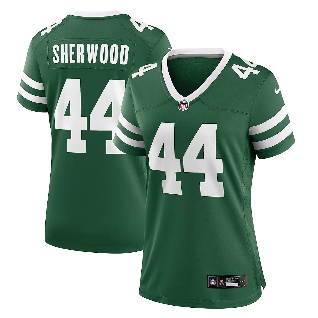 Zennovawear Jamien Sherwood New York Jets Women's Game Jersey - Legacy Green