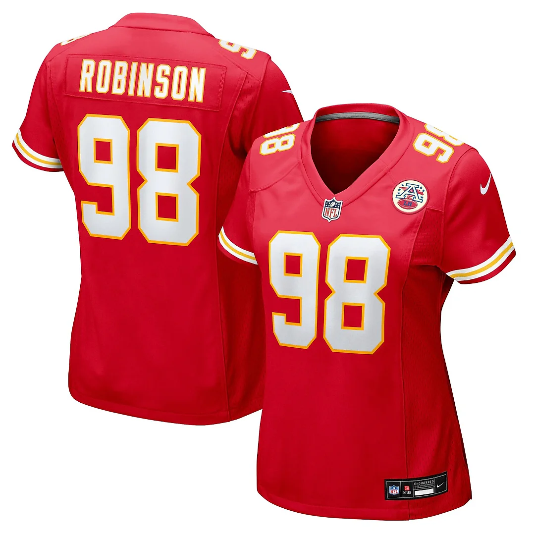 Zennovawear Janarius Robinson Kansas City Chiefs Women's Team Game Jersey - Red
