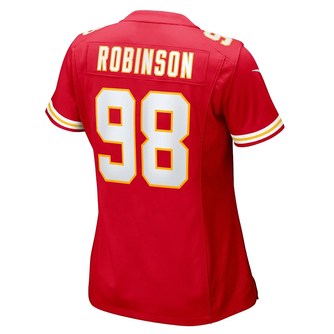 Zennovawear Janarius Robinson Kansas City Chiefs Women's Team Game Jersey - Red