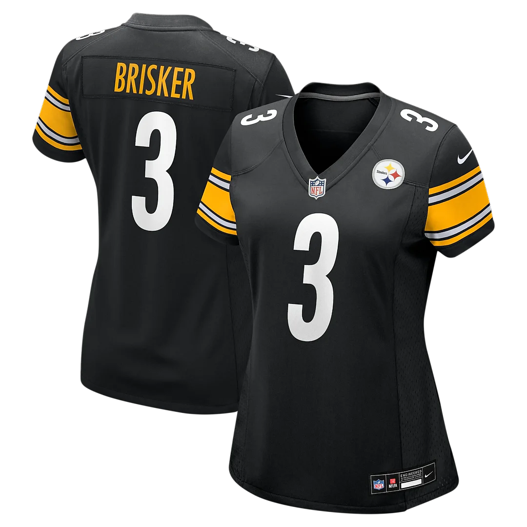 Zennovawear Jaquan Brisker Pittsburgh Steelers Women's Team Game Jersey - Black