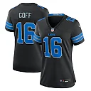 Zennovawear Jared Goff Detroit Lions Women's 2nd Alternate Game Jersey - Black