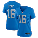 Zennovawear Jared Goff Detroit Lions Women's Alternate Game Jersey - Blue