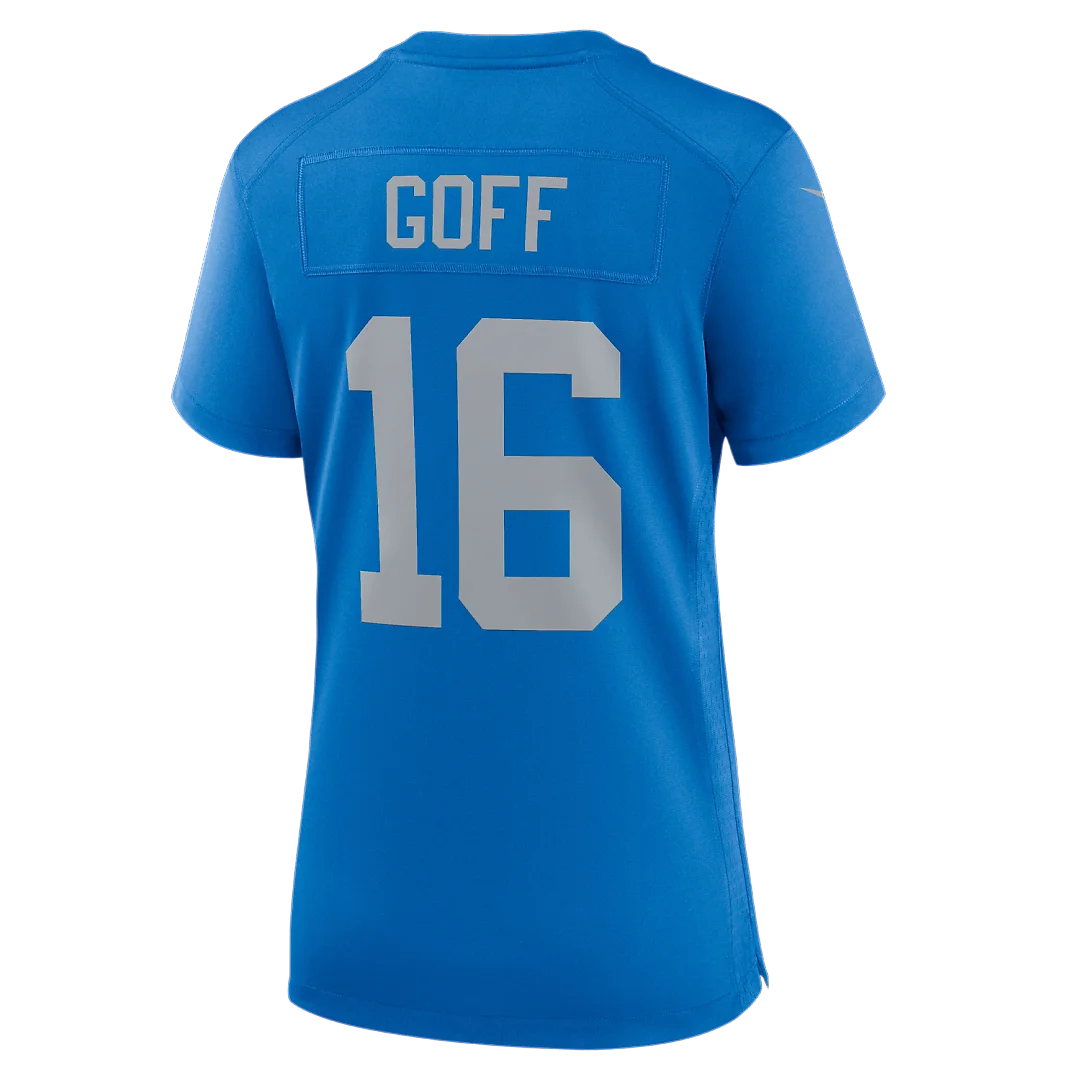 Zennovawear Jared Goff Detroit Lions Women's Alternate Game Jersey - Blue