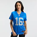 Zennovawear Jared Goff Detroit Lions Women's Alternate Game Jersey - Blue