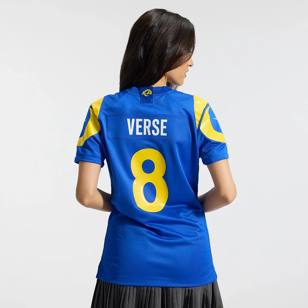 Zennovawear Jared Verse Los Angeles Rams Women's Game Jersey - Royal